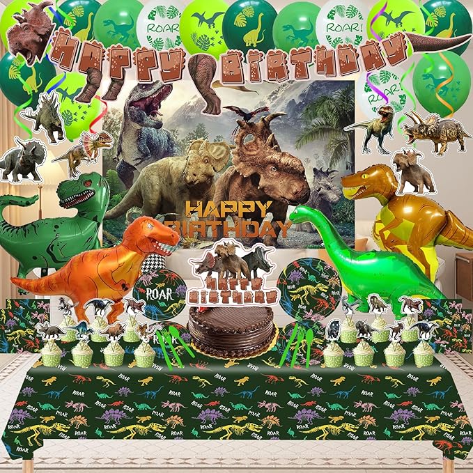 Dinosaur Birthday Party Supplies Dinosaur Style Decorations Include