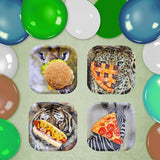Jungle Safari Paper Party Plates 16 pcs ! 16 7in Square Dessert