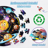 SYNARRY Solar System Floor Puzzles for Kids Ages 4-8, Large 70 Piece