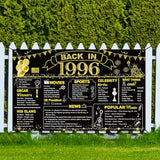 DARUNAXY 30th Birthday Black Gold Party Decoration, Back in 1996