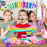 33 Cups Jumbo Slime Kit for Kids, FunKidz Premade Ultimate Slime Pack