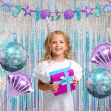 Iridescent Party Streamers Backdrop - GREATRIL Neon Transparent