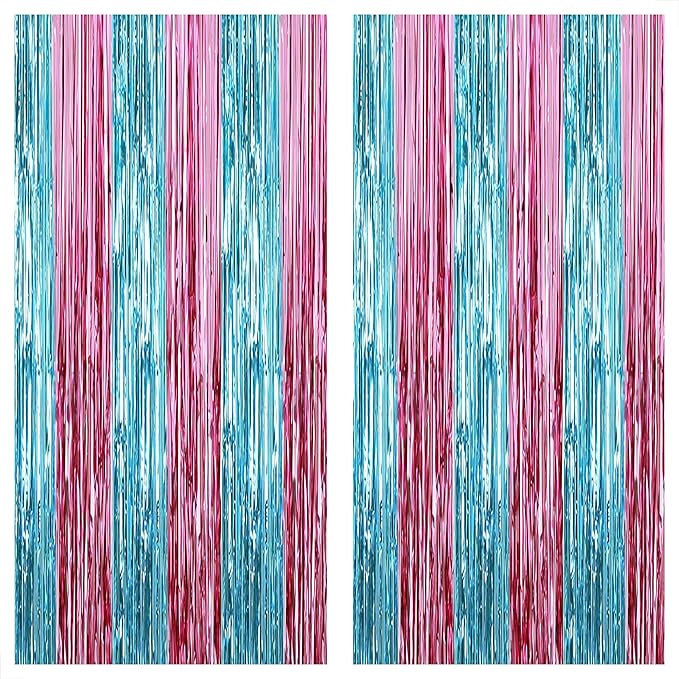 KatchOn, XtraLarge Pink and Blue Streamers - 3.2 x 8 Ft, Pack of 2 |