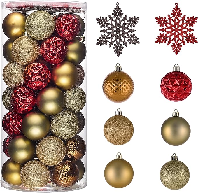 Valery Madelyn Christmas Tree Decorations Ornament Set, 50ct 2.36 #16