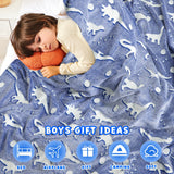 inhand Dinosaur Toys for Kids Glow in The Dark Dinosaur Blanket
