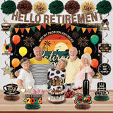 Retirement Party Decoration Vintage 2026 Retired Banner Background