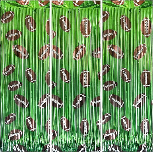 XtraLarge Football Fringe Backdrop 9.75x6.5 Feet Football Party