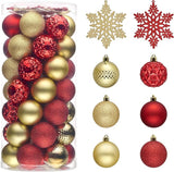 Valery Madelyn Christmas Tree Decorations Ornament Set, 50ct 2 Inches