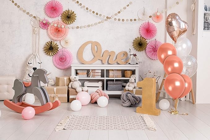 Treasures Gifted Metallic Rose Gold Balloons 12 Inch Latex Birthday