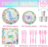Pastel Dinosaur Party Supplies for 20 Guests Girl Dinosaur Birthday
