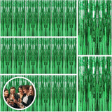 10 Pack Green Streamers Backdrop Jungle Party Decorations Foil