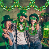 50 FT St Patricks Day Decorations Shamrock Garland Decor Green Gold