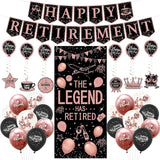 Retirement Party Decorations Women Blue and Pink Happy Retirement