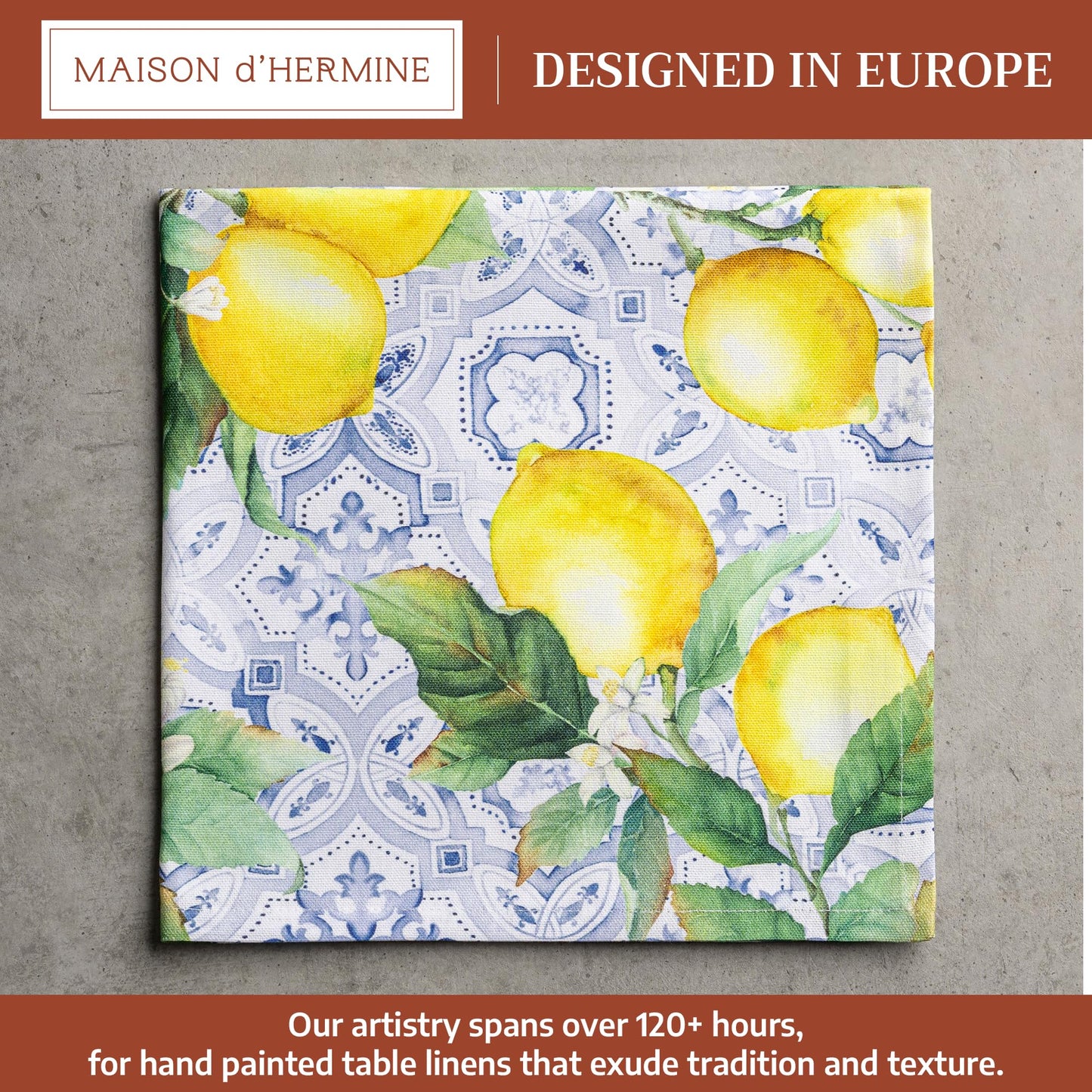 Maison d' Hermine Cloth Napkins Set of 4 100% Cotton Everyday Reusable