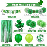 37 Pcs St Patricks Day Decorations Set Shamrock Lucky Banner Foil