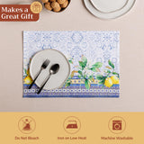Maison d' Hermine Placemats Set of 4 100% Cotton Washable Cloth Place
