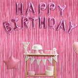 8 Pack Pink Backdrop, 3.28 FT x 7.05 FT Pink Birthday Decorations,