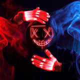 JOYIN Halloween Led Mask, Light Up Mask and Gloves for Cosplay Costume