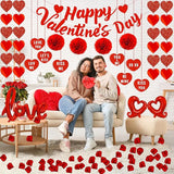 Valentines Day Decorations Set with Happy Valentine's Day Banner