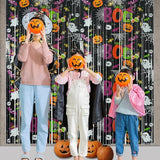 Boo Theme Streamers Party Backdrop GREATRIL Halloween Decorations