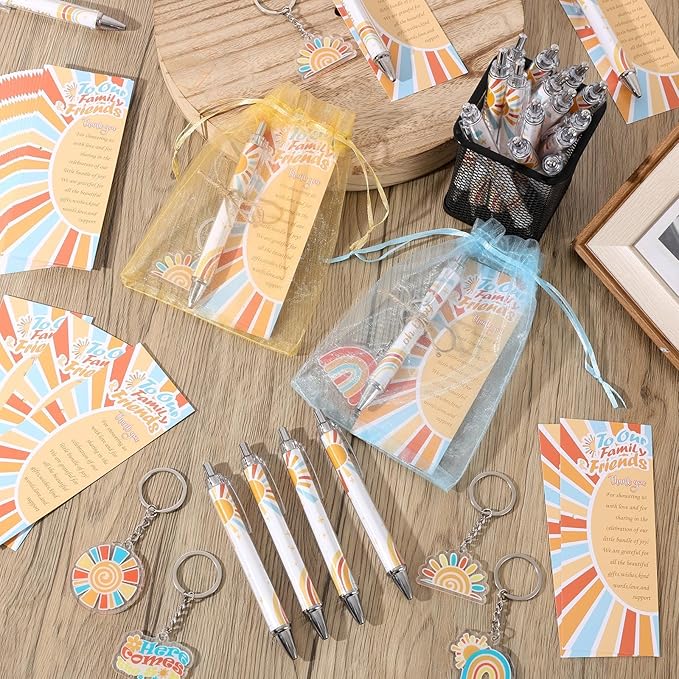 145 Pieces Sun Baby Shower Favors for Guest Here Comes the Son