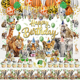 Safari Birthday Party Decorations Jungle Wild Animals Birthday Party