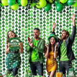 St Patrick's Day Tinsel Curtains 6.5X3.28 Pack of 3 St Patricks Day