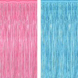 2 Pack Gender Reveal Decorations, 3.28 FT x 7.05 FT Pink and Blue