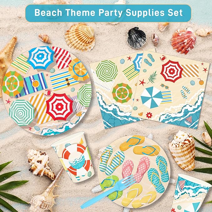 Summer Beach Party Decorations Hawaiian Beach Pool Umbrella Flip