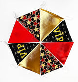 32Ft Hollywood Theme Party Decorations Red Black Gold VIP Star