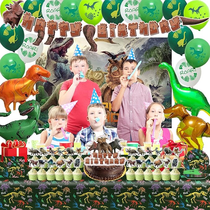 Dinosaur Birthday Party Supplies Dinosaur Style Decorations Include