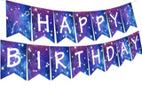 Galaxy Birthday Decorations Galaxy Happy Birthday Banner Space