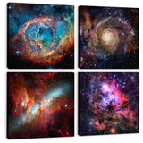 Space Decor for Boys Room Galaxy Canvas Pictures Nebula Wall Art Kids