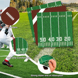 Football Plates and Napkins 150Pcs Football Party Supplies Kit