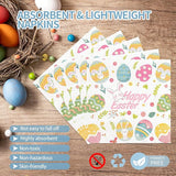 96Pcs Easter Paper Plates and Napkins Easter Eggs Themed Tableware