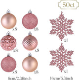 Valery Madelyn Christmas Tree Decorations Ornament Set, 50ct 2.36 #12