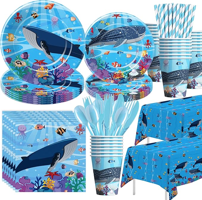 Under The Sea Party Decorations Dinnerware Ocean Birthday Party