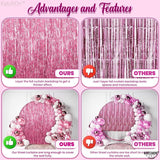 KatchOn, Pink Streamers for Party Decorations - XtraLarge 3.2x8 Feet,