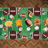 96 Pcs Football Party Supplies Kit Football Plates and Napkins Sets