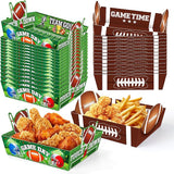 Super Football Party Decorations 2026 50 Pcs Tailgate Snack Plates
