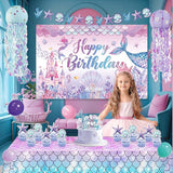 Mermaid Birthday Decorations For Women Colorful Jellyfish Lanterns