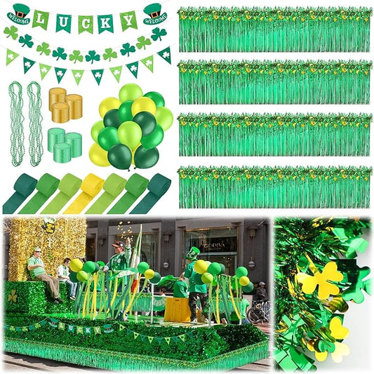 178 Pcs St Patrick's Day Parade Float Decorations for Trailer St