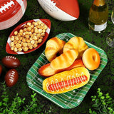 Tanlade 200 Pcs Football Paper Plates Football Party Decorations