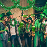 50 FT St Patricks Day Decorations Shamrock Garland Decor Green