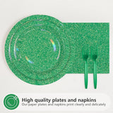 96 Pcs St Patrick's Day Party Supplies 350 GSM Spring Iridescent