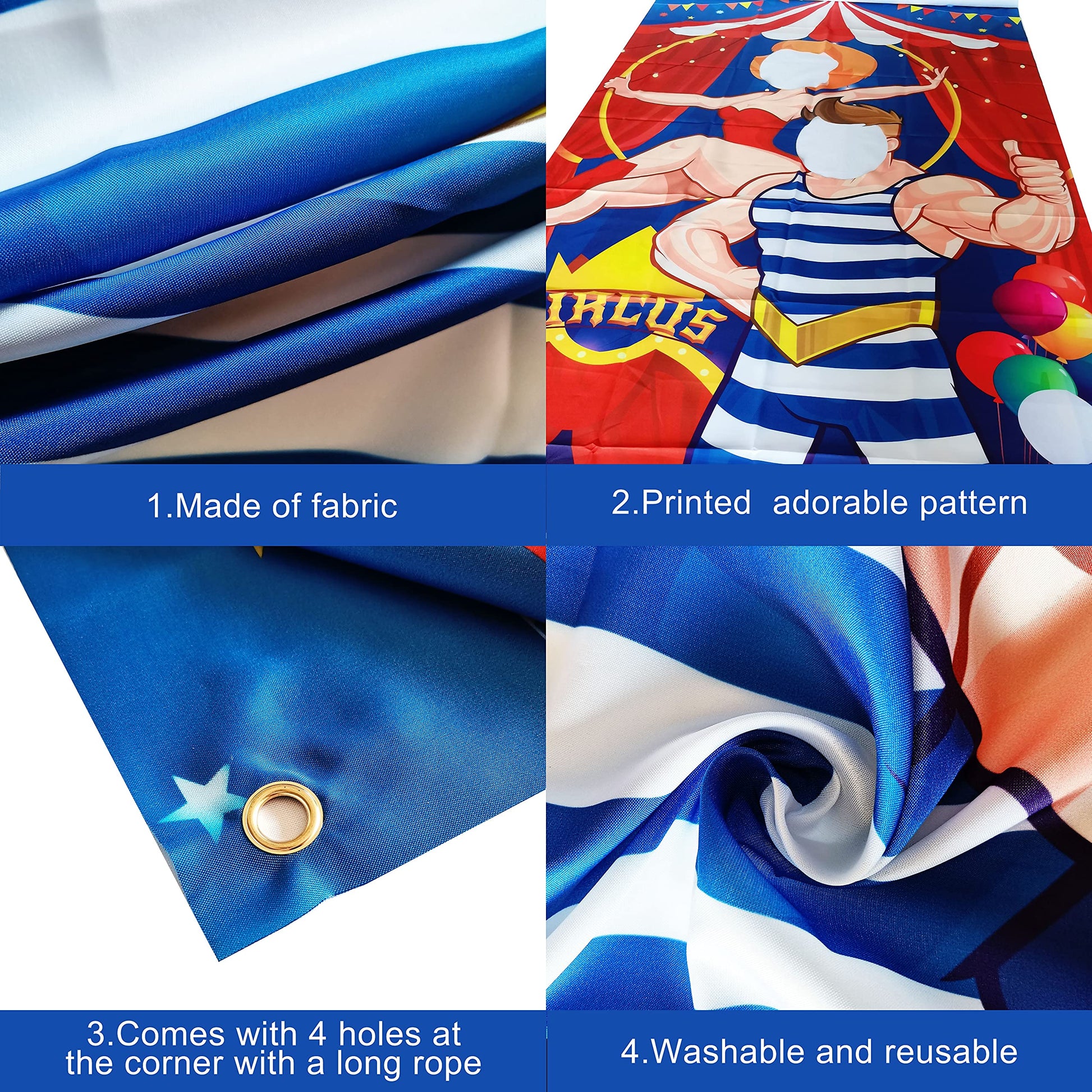 KatchOn, Large Carnival Photo Booth Backdrop - 72x36 Inch | Carnival