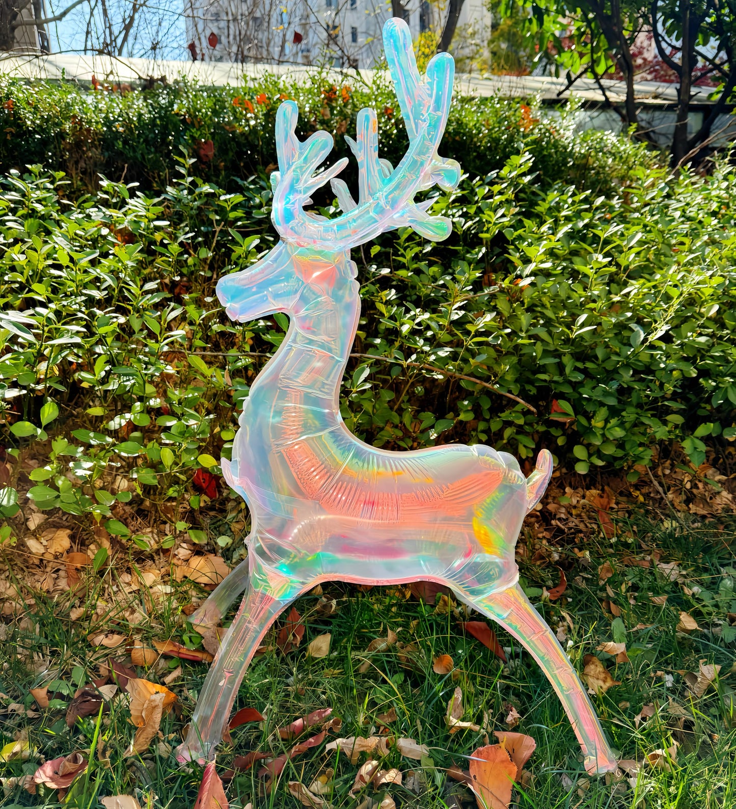 2Pcs Iridescent Reindeer Balloons Deer Elk Decoration/Christmas Giant