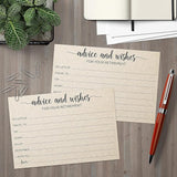 4x6 Retirement Party Advice and Well Wishes Cards Tan Made in USA