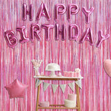 2 Pack Glitter Pink Backdrop, 3.28 FT x 7.05 FT Birthday Party