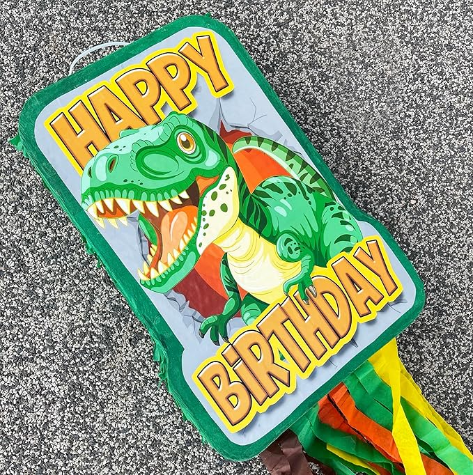 Dinosaur Birthday Pinata 4 Pc Set T Rex Jurassic Party Supply Dino